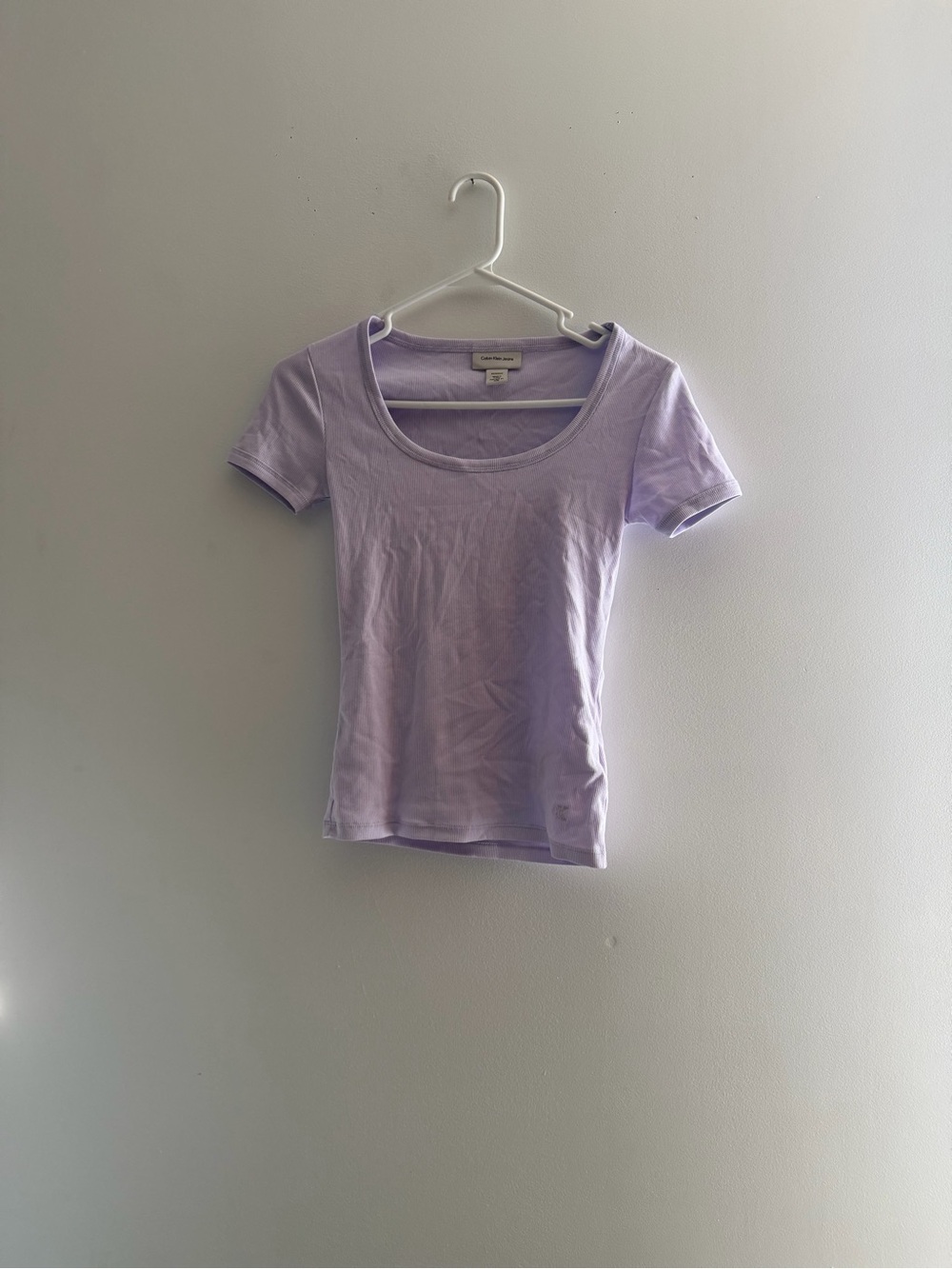 Calvin Klein Lavender Short Sleeve Top